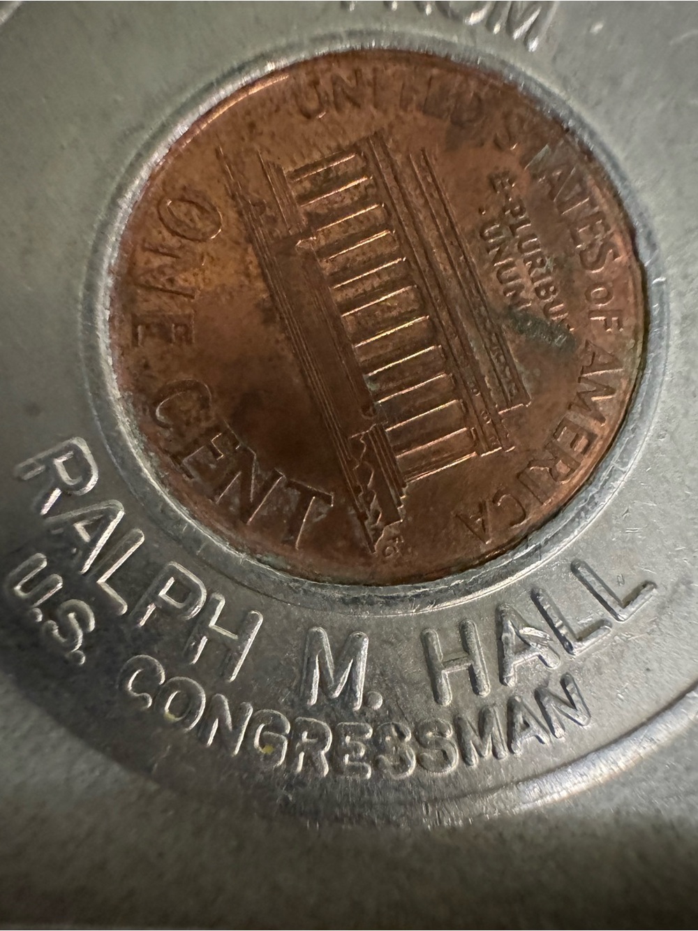 Political Campaign Token Ralph Hall 2000 Collectible - Picture 4 of 5